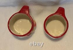 Vintage 1959 Holt Howard Mini Santa Mugs, Set Of TWO