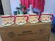 Vintage 1960 Holt Howard Set 4 Christmas Winking Santa Mugs Rare