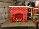 Vintage 1960s Spartan Department Store Cardboard Electric Christmas Fireplace