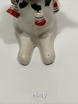 Vintage 1962 Napco Christmas Rudolph Reindeer Planter /Candy Dish Read Descrip