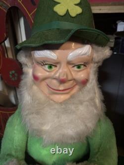 Vintage 1965 Large Leprechaun Beer Store Display Plush Doll Jameson Rare Vintage 1965 Large Leprechaun Beer Store Display Plush Doll Jameson Rare