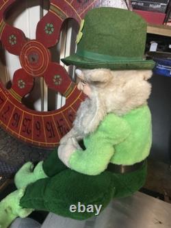 Vintage 1965 Large Leprechaun Beer Store Display Plush Doll Jameson Rare Vintage 1965 Large Leprechaun Beer Store Display Plush Doll Jameson Rare