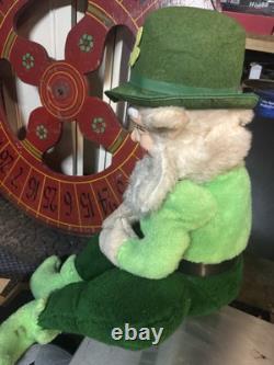 Vintage 1965 Large Leprechaun Beer Store Display Plush Doll Jameson Rare Vintage 1965 Large Leprechaun Beer Store Display Plush Doll Jameson Rare
