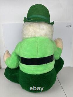 Vintage 1965 Large Leprechaun Beer Store Display Plush Doll Jameson Rare