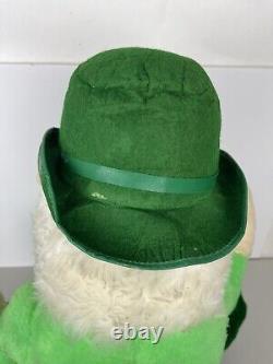 Vintage 1965 Large Leprechaun Beer Store Display Plush Doll Jameson Rare