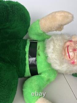 Vintage 1965 Large Leprechaun Beer Store Display Plush Doll Jameson Rare