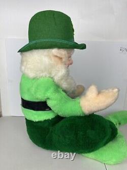 Vintage 1965 Large Leprechaun Beer Store Display Plush Doll Jameson Rare