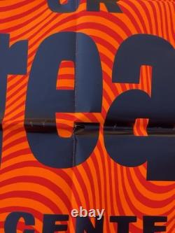 Vintage 1968 HALLOWEEN Trick Or TREAT retail store display sign HUGE paper 40x54