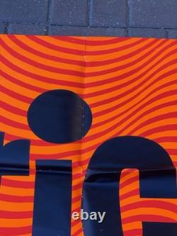 Vintage 1968 HALLOWEEN Trick Or TREAT retail store display sign HUGE paper 40x54 Vintage 1968 HALLOWEEN Trick Or TREAT retail store display sign HUGE paper 40x54
