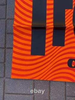 Vintage 1968 HALLOWEEN Trick Or TREAT retail store display sign HUGE paper 40x54