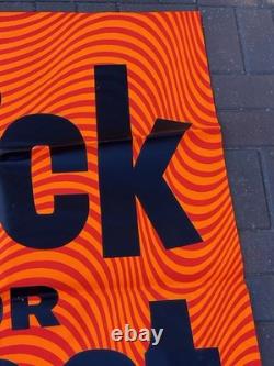 Vintage 1968 HALLOWEEN Trick Or TREAT retail store display sign HUGE paper 40x54 Vintage 1968 HALLOWEEN Trick Or TREAT retail store display sign HUGE paper 40x54