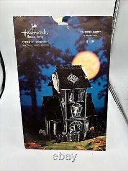 Vintage 1970's Hallmark Haunted House Centerpiece Halloween Paper Decoration