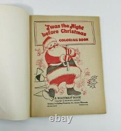 Vintage 1975 Whitman Twas The Night Before Christmas Coloring Book