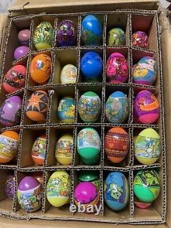 Vintage 1980s Plastic Wrapped Easter Eggs Lot Of 113 Colorful Eggs