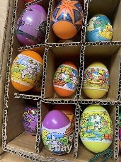 Vintage 1980s Plastic Wrapped Easter Eggs Lot Of 113 Colorful Eggs