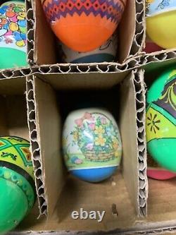 Vintage 1980s Plastic Wrapped Easter Eggs Lot Of 113 Colorful Eggs