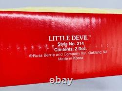 Vintage 1980s Russ Berrie Hot Stuff Little Horned Devil Hugger Dangler 24pz