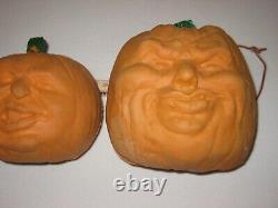 Vintage 1987 Todd Masters Foam Jack O Lantern Pumpkins Lot Of 5 Oh Lantern