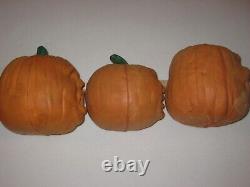 Vintage 1987 Todd Masters Foam Jack O Lantern Pumpkins Lot Of 5 Oh Lantern