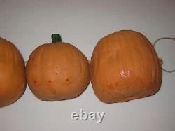 Vintage 1987 Todd Masters Foam Jack O Lantern Pumpkins Lot Of 5 Oh Lantern