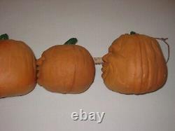 Vintage 1987 Todd Masters Foam Jack O Lantern Pumpkins Lot Of 5 Oh Lantern