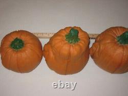 Vintage 1987 Todd Masters Foam Jack O Lantern Pumpkins Lot Of 5 Oh Lantern