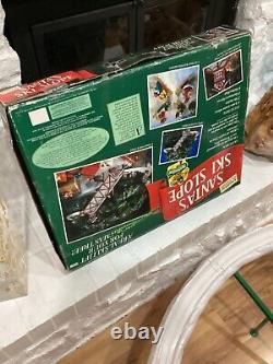 Vintage 1992 Mr. Christmas Santa's Ski Slope + Box + Manual