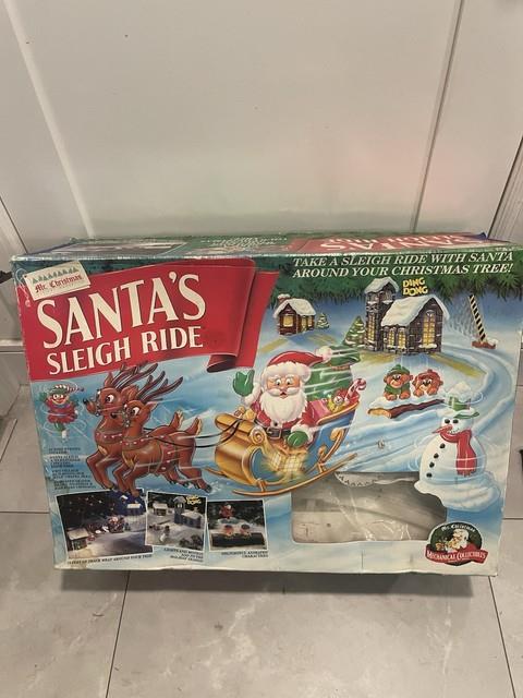 Vintage 1993 Mr. Christmas Santa's Sleigh Ride Read
