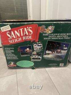 Vintage 1993 Mr. Christmas Santa's Sleigh Ride READ