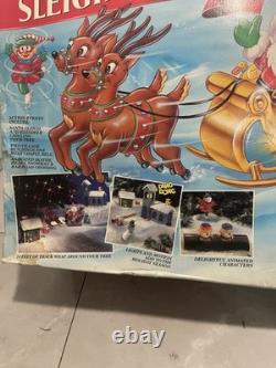 Vintage 1993 Mr. Christmas Santa's Sleigh Ride READ