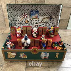 Vintage 1994 Mr Christmas Santa's Musical Toy Chest With Box 35 Songs Works