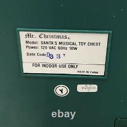 Vintage 1994 Mr Christmas Santa's Musical Toy Chest With Box 35 Songs Works