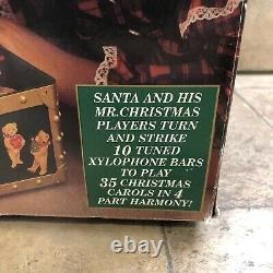 Vintage 1994 Mr Christmas Santa's Musical Toy Chest With Box 35 Songs Works