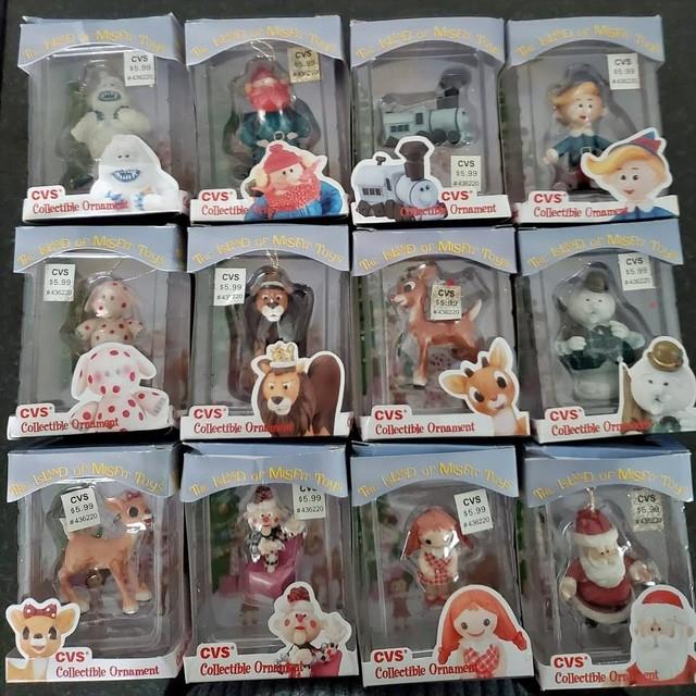 Vintage 1999 Enesco-cvs Rudolph & Island Of Misfit Toys Ornament Set 12 Pieces