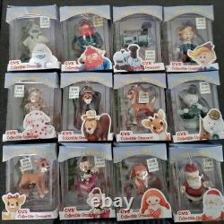 Vintage 1999 Enesco-CVS Rudolph & Island of Misfit Toys Ornament Set 12 Pieces