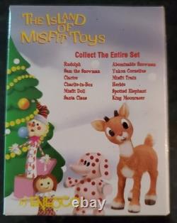 Vintage 1999 Enesco-CVS Rudolph & Island of Misfit Toys Ornament Set 12 Pieces