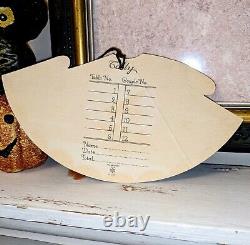 Vintage 6 Unused Art Deco Halloween Bridge Tally Place Card Owl Hallmark 1920s