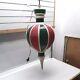 Vintage 60s Beco Red And Green Plastic Blow Mold Hanging Christmas Ornament