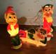 Vintage'66 Judith Novelty Elf Blow Mold Trio Light Up Christmas Decorations 17
