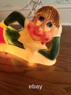 Vintage'66 Judith Novelty Elf Blow Mold Trio Light Up Christmas Decorations 17