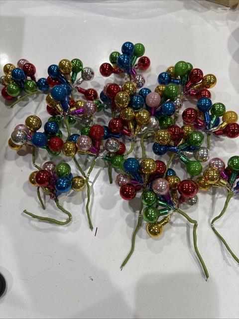 Vintage Adler Christmas 1960's Rainbow Mercury Glass Ball 16 Clusters