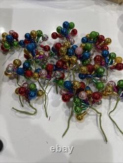 Vintage Adler Christmas 1960's Rainbow Mercury Glass Ball 16 Clusters