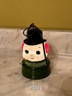 Vintage Amico Christmas Snowman Globe Lantern