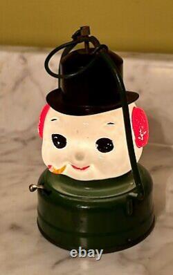 Vintage Amico Christmas Snowman Globe Lantern