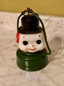 Vintage Amico Christmas Snowman Globe Lantern