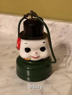 Vintage Amico Christmas Snowman Globe Lantern
