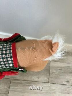 Vintage Annalee EXTRA EXTRA LARGE Reindeer withChristmas saddle 1995 RARE