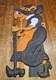Vintage Antique Halloween 15.5 Witch Germany Embossed Diecut 1920s