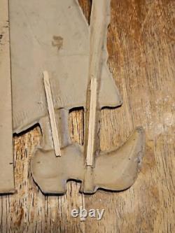 Vintage Antique Halloween 15.5 Witch Germany Embossed Diecut 1920s