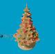 Vintage Arnels Ceramic Christmas Tree With Base/lights Collectible 20 Tall